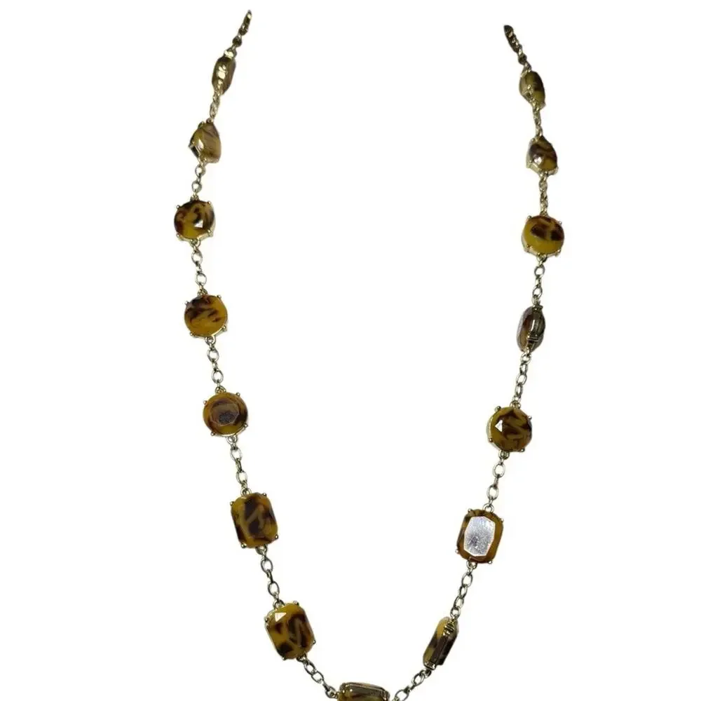 Kate Spade New‎ York 'Swirl Around' Long Scatter Necklace, Tortoise